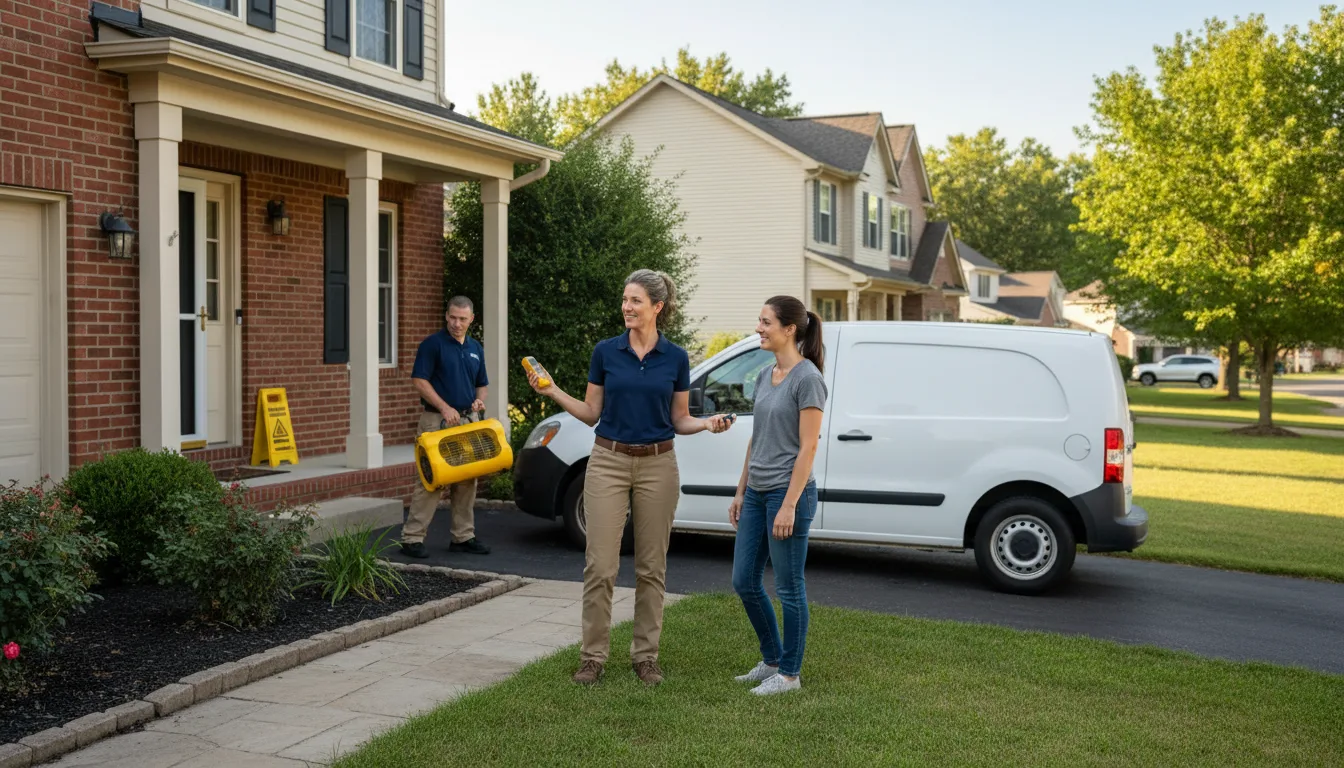 Residential water damage restoration in Blackstone, IL